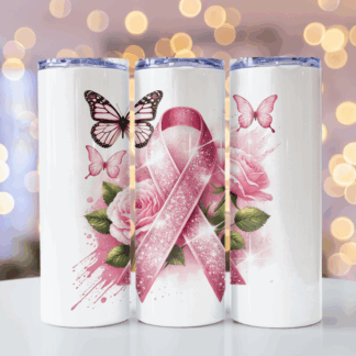 Cancer Awareness Tumblers: Pink