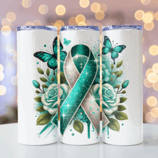 Cancer Awareness Tumblers: Teal
