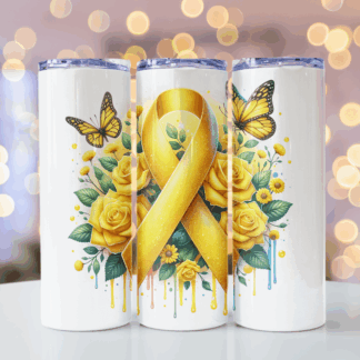 Cancer Awareness Tumblers: Yellow