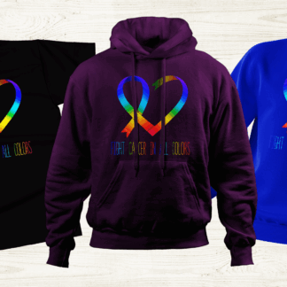 Cancer Awareness: All Colors Ribbon Heart