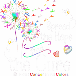 Cancer Awareness: Dandelion Flower - DTF Transfers