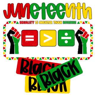 Juneteenth Black Black Black - DTF Transfers