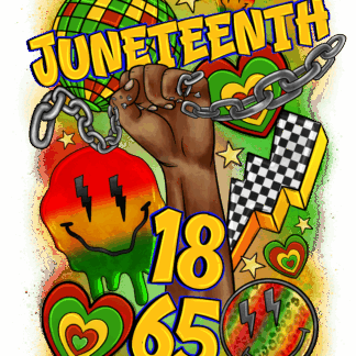 Juneteenth 1865 Smiley Face - DTF Transfers