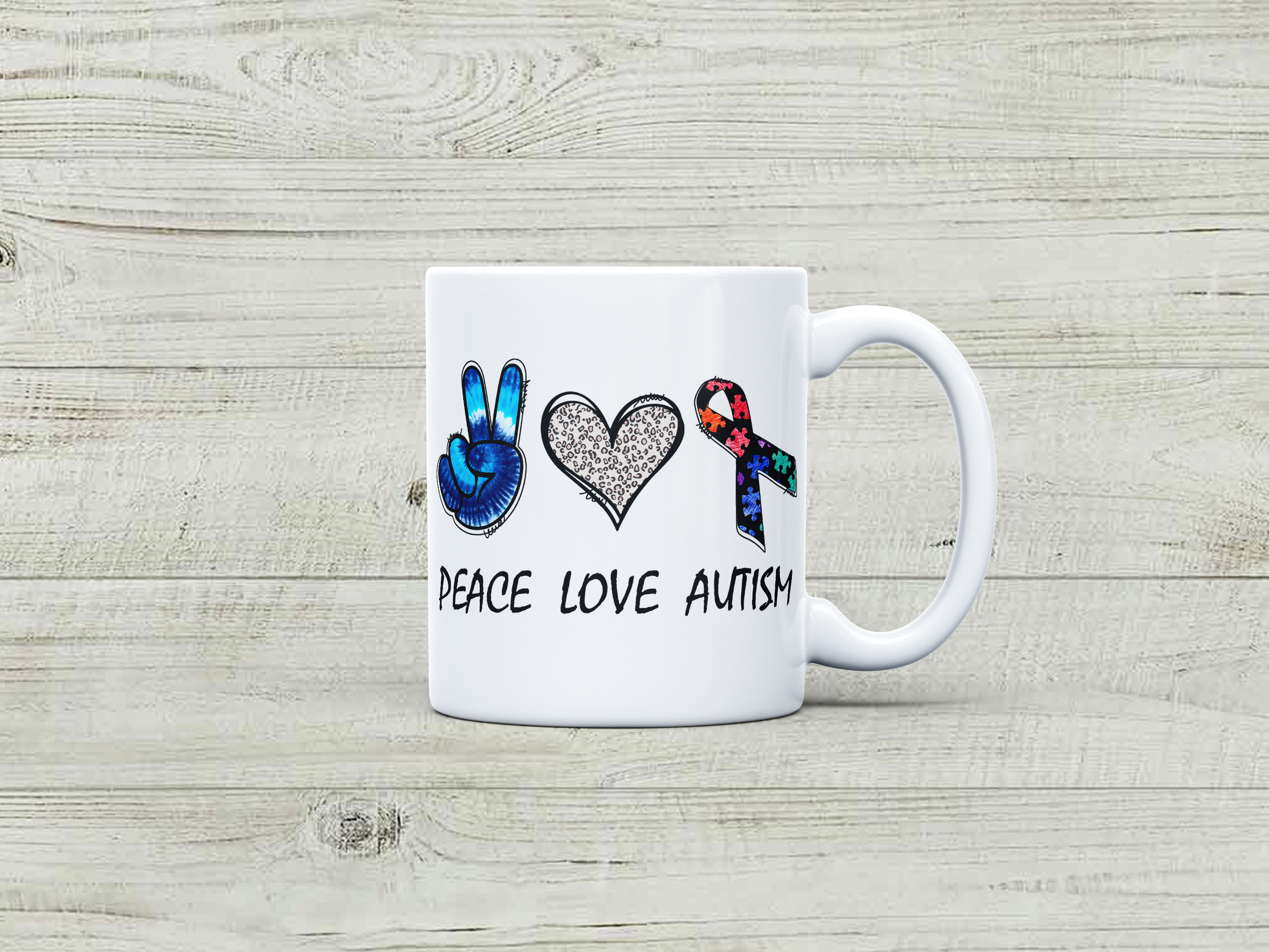 Autism Awareness Mug: PEA 1