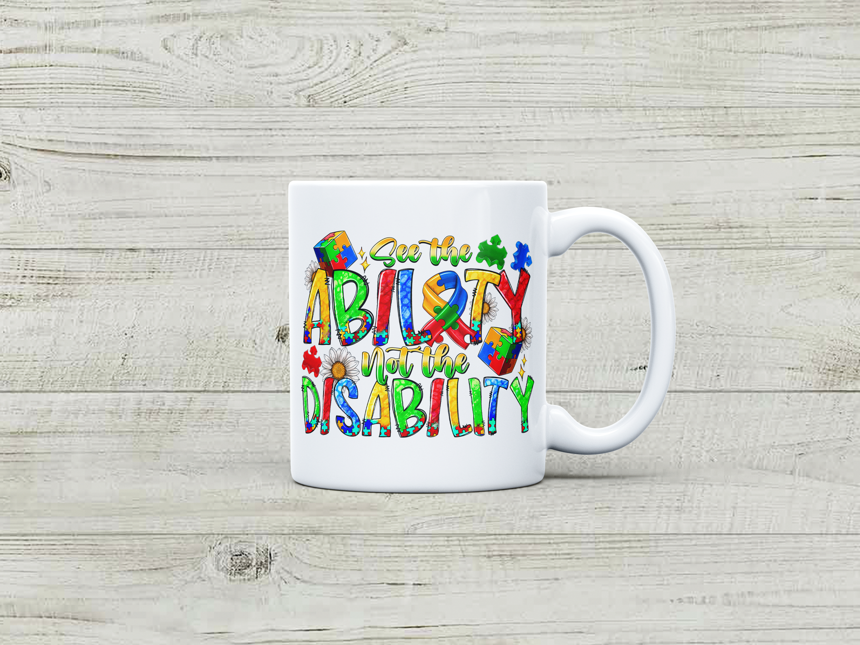 Autism Awareness Mug: STAND